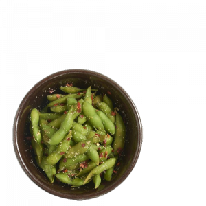 EDAMAME WITH CHILLI AND GARLIC